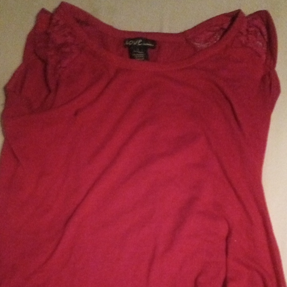 Love Women's Elegant Red Blouse